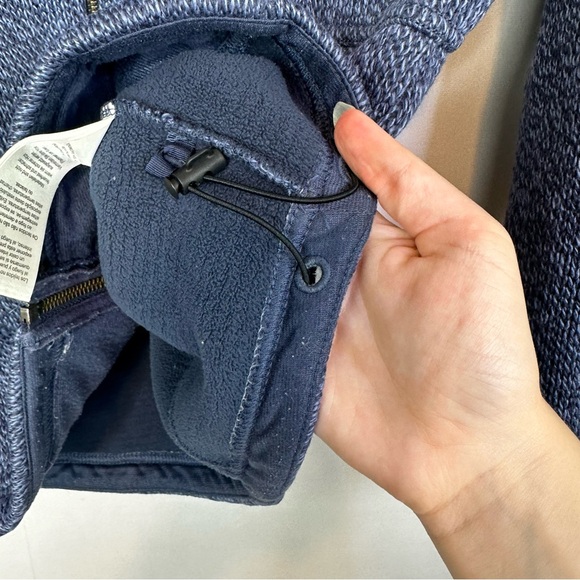 Columbia Knit Sweater Long Sleeve Hoodie Thick Winter Drawstring Full Zip Medium - Picture 6 of 11